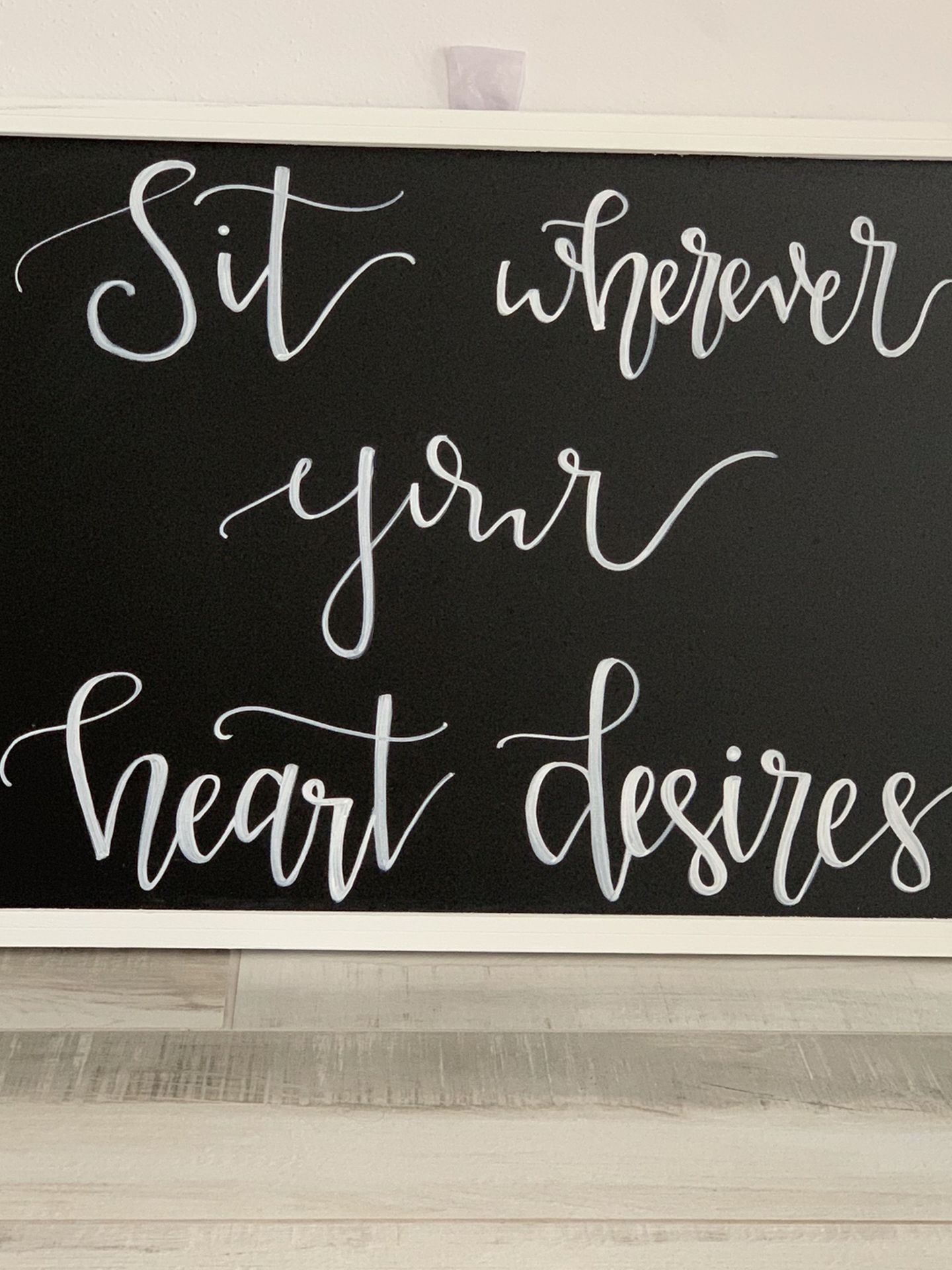 Event Chalk board sign