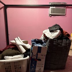 3 Baskets Full Women’s Men’s Clothes Bundle 
