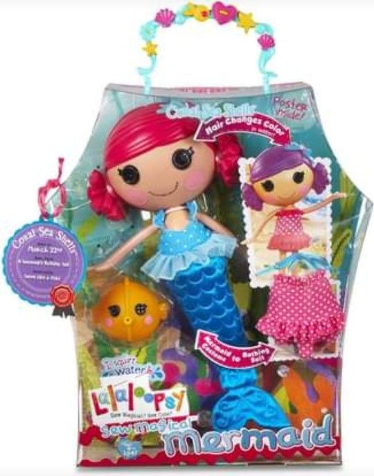 Retired - MGA Lalaloopsy Sew Magical Mermaid Doll - Coral Sea Shells