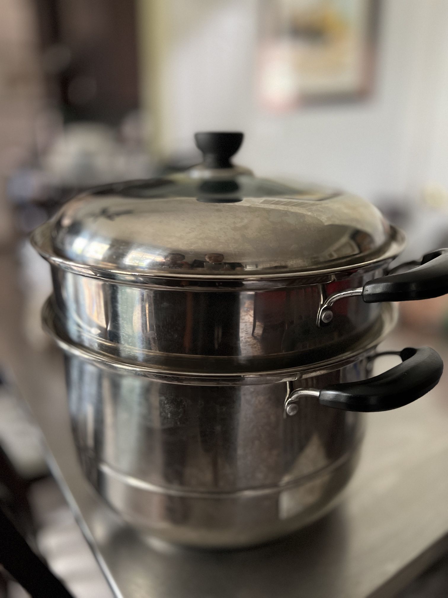 Large 2 Tier Stainless Steel Steamer Pot