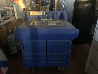 2 Compartment Portable Sink