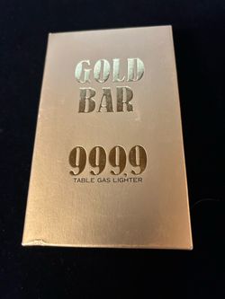 Vintage Prince Piezo Gold Bar Butane Lighter