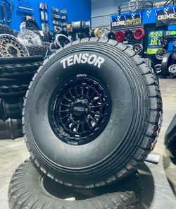 Super-Sale METAL FX BEADLOCK 15” wheels & 37x10-15 TENSOR DAR TIRES FOR UTV SXS (We Finance)