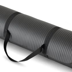 
Amazon Basics 1/2 Inch Extra Thick Exercise Yoga Mat with Carrying Strap, Cushioned Support, for Fitness and Gym Workouts