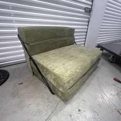 Convertible Floor Sofa Bed – Modern Olive Green Lounge Chair