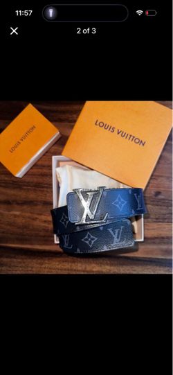 Black Louis Vuitton Reversible Belt