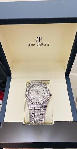 Iced Out Diamond Moissanite Designer Watch With Certification