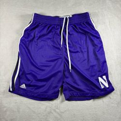 Adidas Northwestern Wildcats Men’s XL Purple Basketball shorts Team Issue #2A