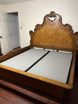 Bed frame king and dresser