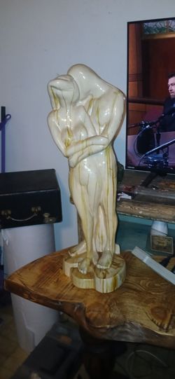 Vintage  HandCarved  25' Balonese Statue