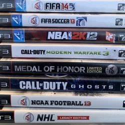 PS3 Playstation Game Lot Of 8 Games 