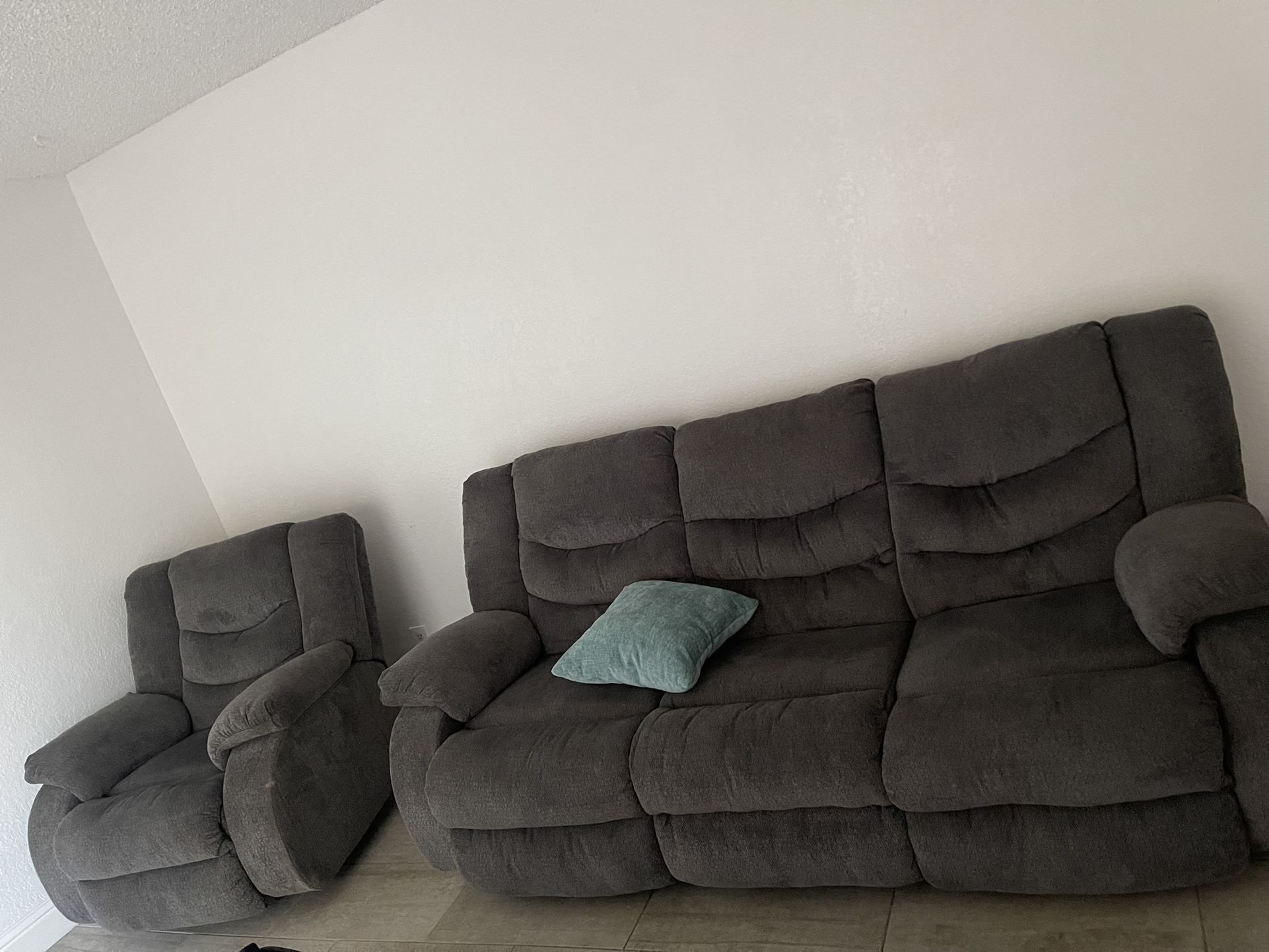 3 Seat Couch And 1 Recliner