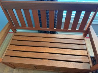 Wooden Bench with Storage