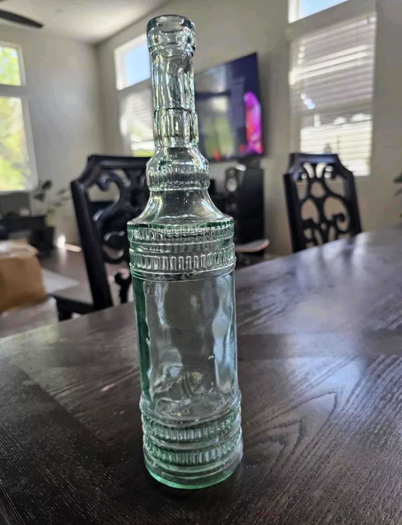 Vintage Glass Bottle Green Tint Himark China