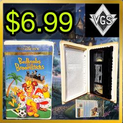 *RETRO* Bedknobs and Broomsticks VHS – Disney Masterpiece Collection – 1971