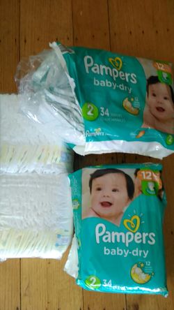 $10/bag Pampers size 2 diapers 107 count $30 all in pic