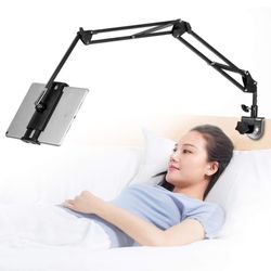  Qztelectronic Tablet Stand Adjustable,Foldable Tablet Stand for Bed,Aluminum Universal Flexible Tablet Holder with 360 Degree