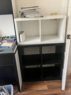 Cube Storage Shelving Units Set of Two