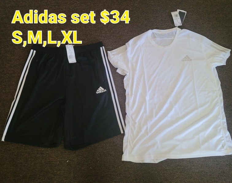 Adidas Short Set New And Original $34 S,M,L,XL