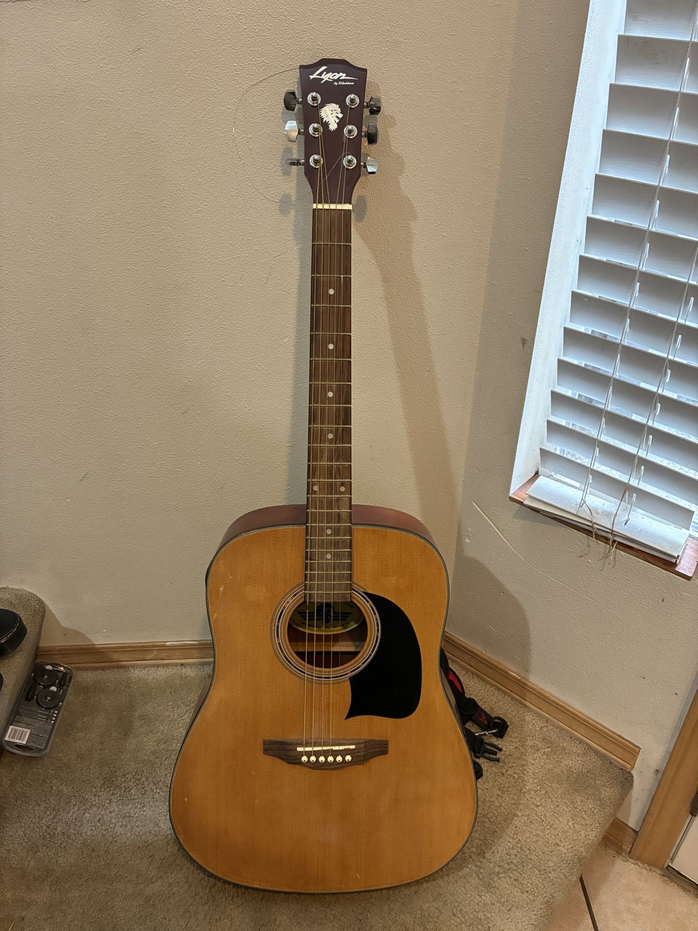 Lyon by Washburn Acoustic Guitar with Case
