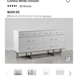 Cortina White Dresser 