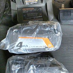 Ridgid Batteries with Charger