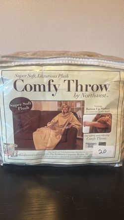 Comfy Throw by Northwest Plush Wearable Blanket