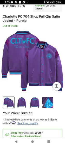 Carolina Men's Purple Vintage Bomber Jacket  XPmk Monitory À