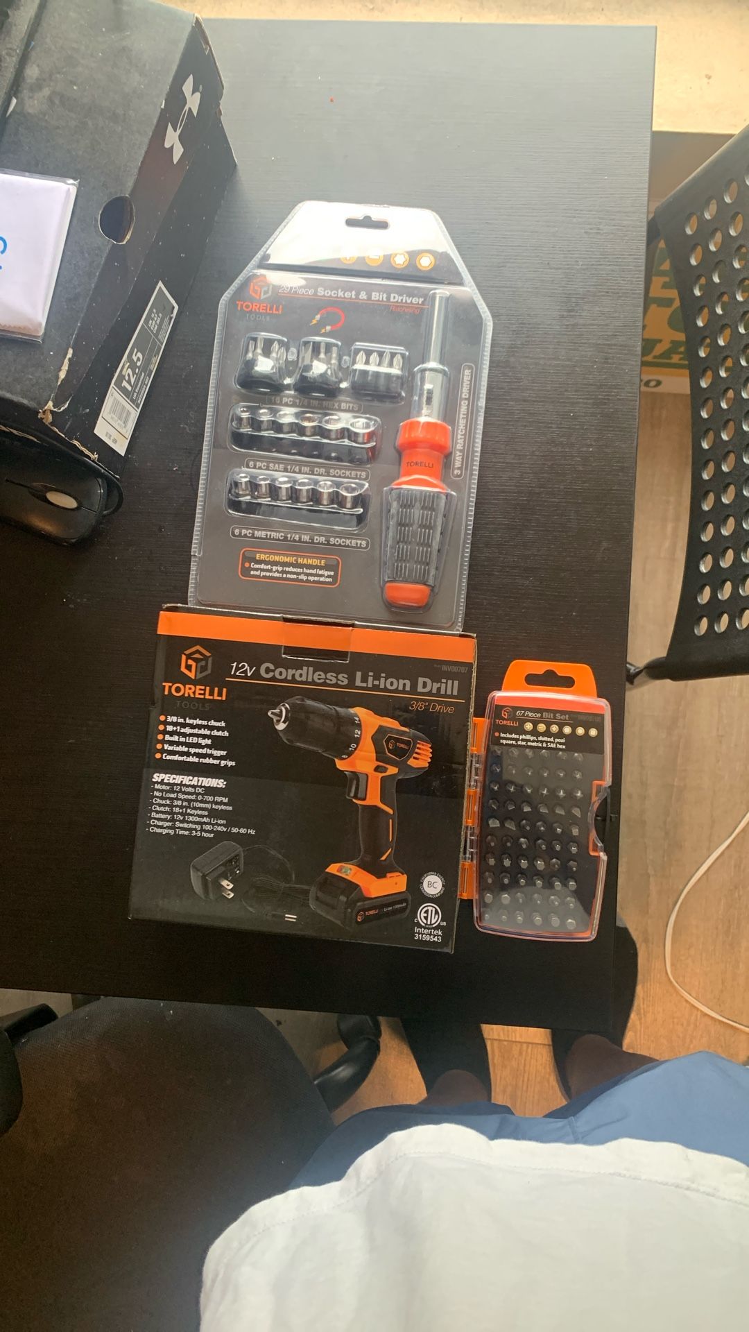 Cordless Drill And Screwdriver Socket Set