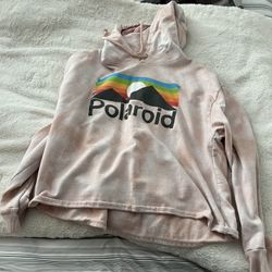 Polaroid Cropped Hoodie