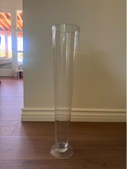 24” glass vases