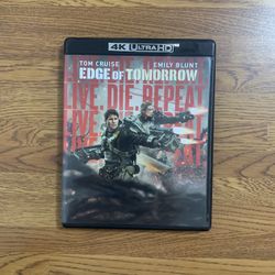 Live Die Repeat: Edge of Tomorrow 4K UHD Blu-ray Combo Pack (4K UHD Blu-ray + Blu-ray)