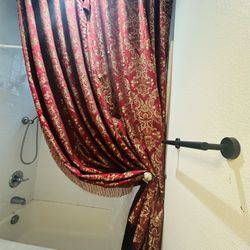 Decorative Custom Made Bathroom Drapery Curtain 