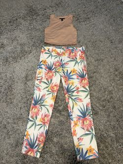 Floral Pants With Shirt