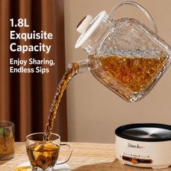 Stil Bear Health Pot 1.8L Bird's Nest Tea Boiler Tea Kettle Kettle Glass Teapot Chinese Herbal Medicine Nourishing Slow Boil Teapot Autumn and Winter 