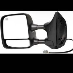 Driver Side Power Door Mirror - Heated / Folding Compatible with Select Nissan Models, Black
