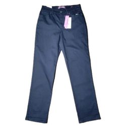 Gloria Vanderbilt Size 8 Navy Blue Jeans Slimming Stretch New 