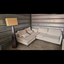 SÖDERHAMN Sectional, 3-seat corner, Hillared light beige with center tea table from IKEA