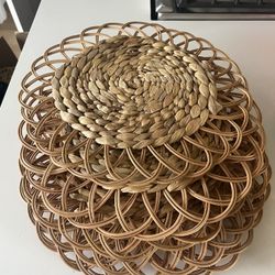 Ratan Placemat / Plate Charger - Set Of 6