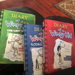 ALL 3 MAIN DIARY OF A WIMPY KID BOOKS