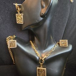 21k Gold Plated Set