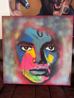Michael jackson spray painting