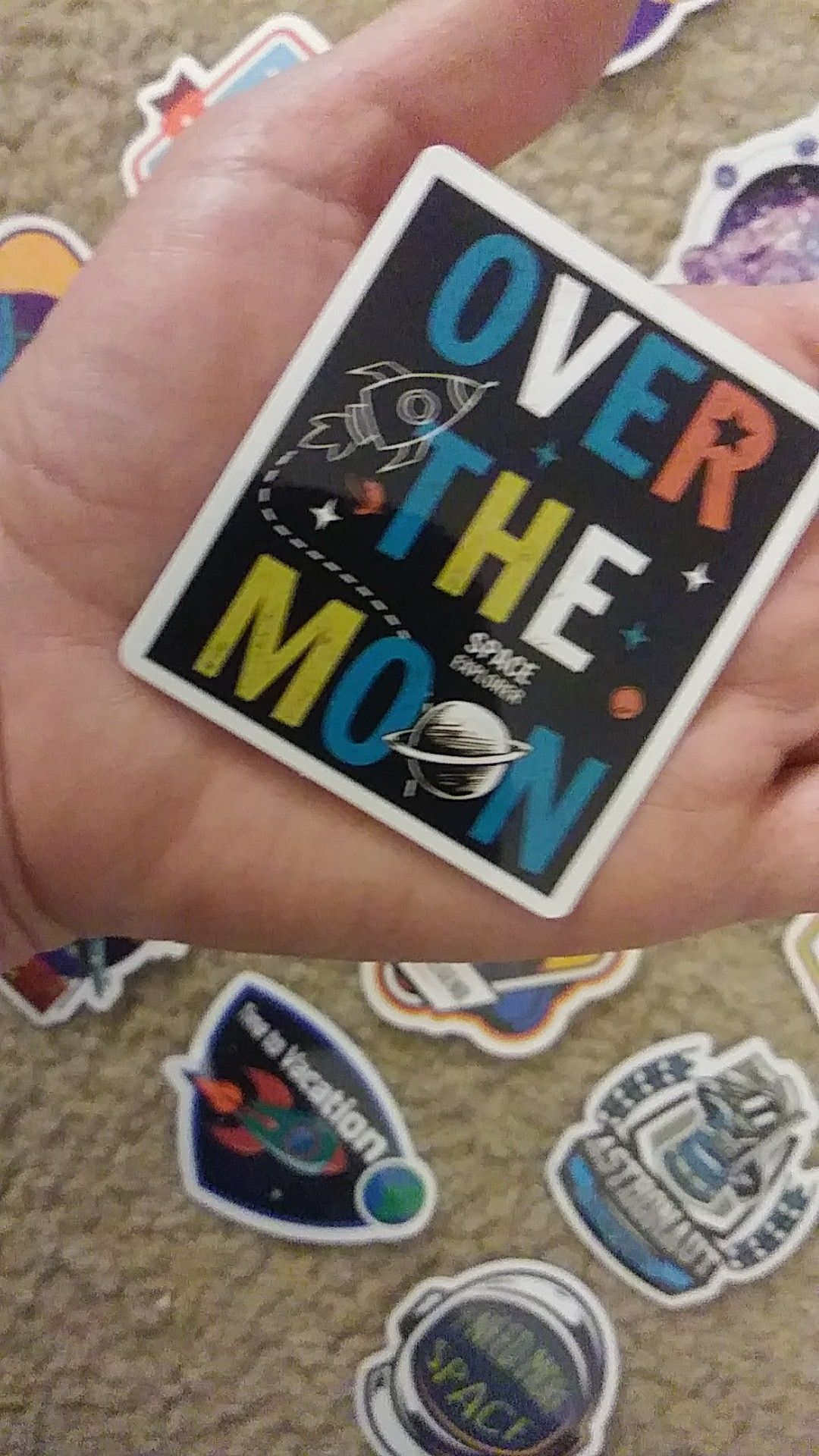 25 SPACE STICKERS