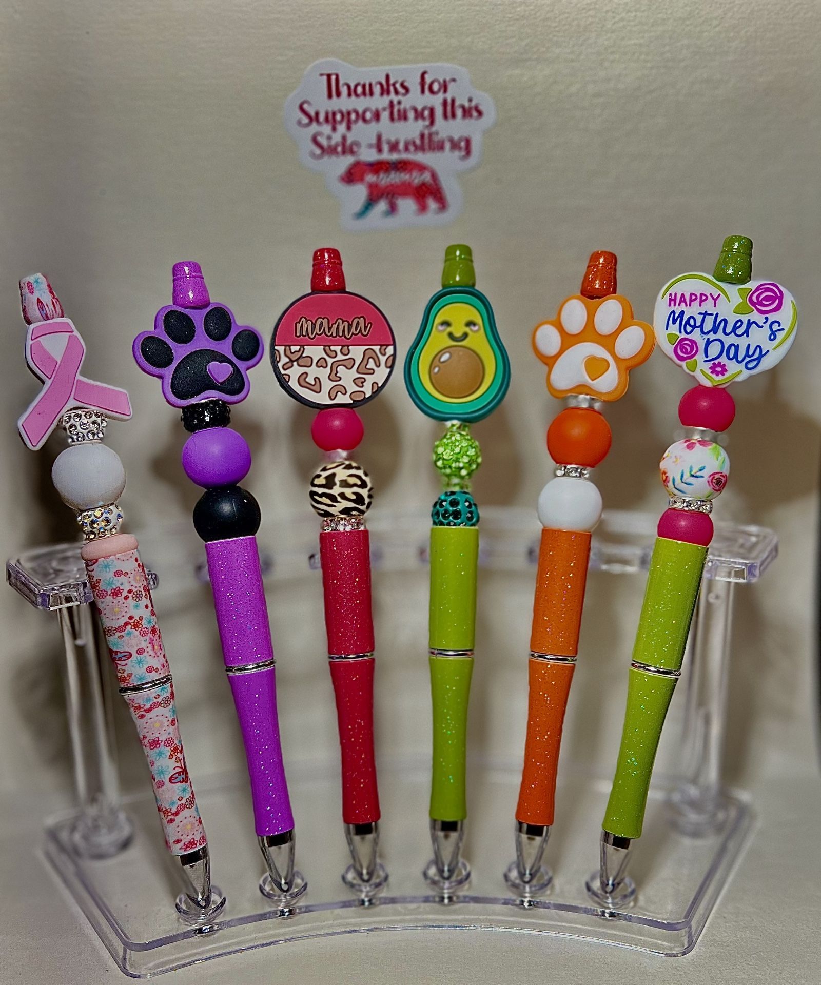 Silicone Beaded Pens