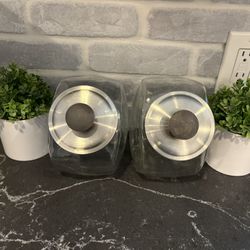 Set Of 2 Glass Kitchen Storage Containers  - Home Decor - Simi Valley