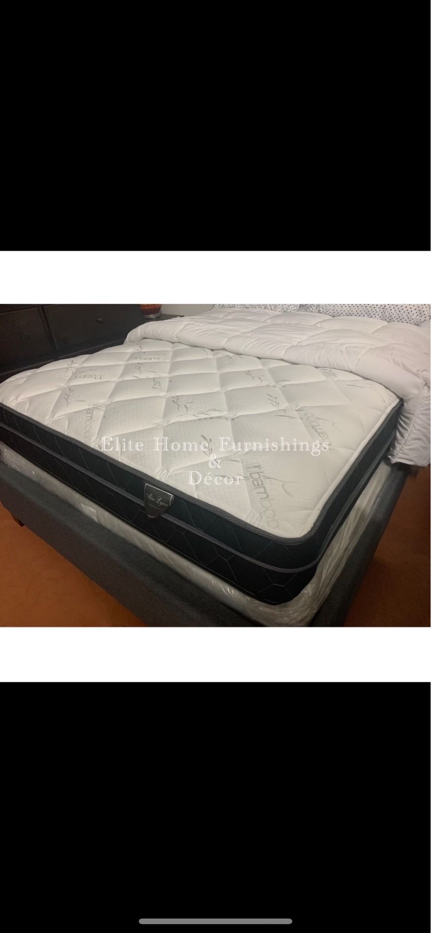 Queen mattress and boxspring