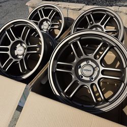 4) Rotiform 18x9.5 +38 Offset rims 