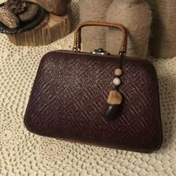 Bamboo weaving, small wallet, Apple phone bag, handbag, cheongsam accessories