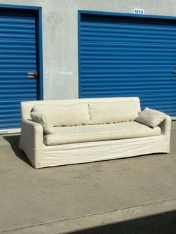 Restoration Hardware Down Feather Linen Couch 🛻Delivery Available🛻