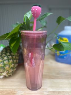 Starbucks pink strawberry tumbler